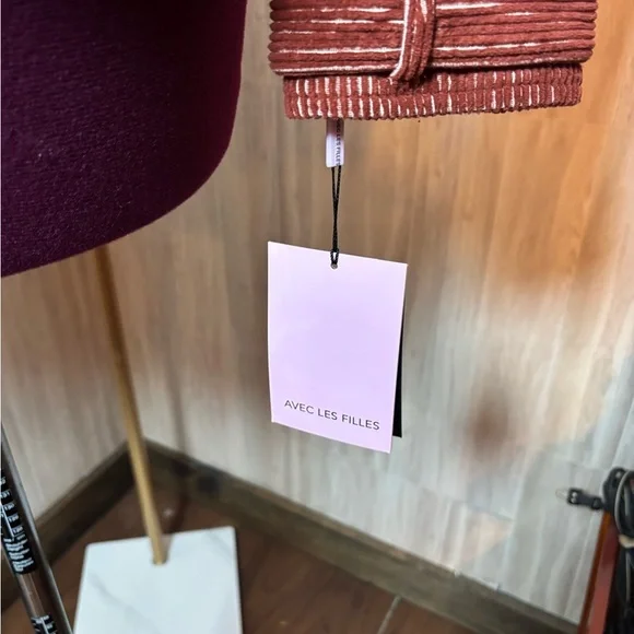 Avec Les Filles Terracotta Burnt Orange Corduroy Utility Jacket Shacket NWT - Picture 6 of 12